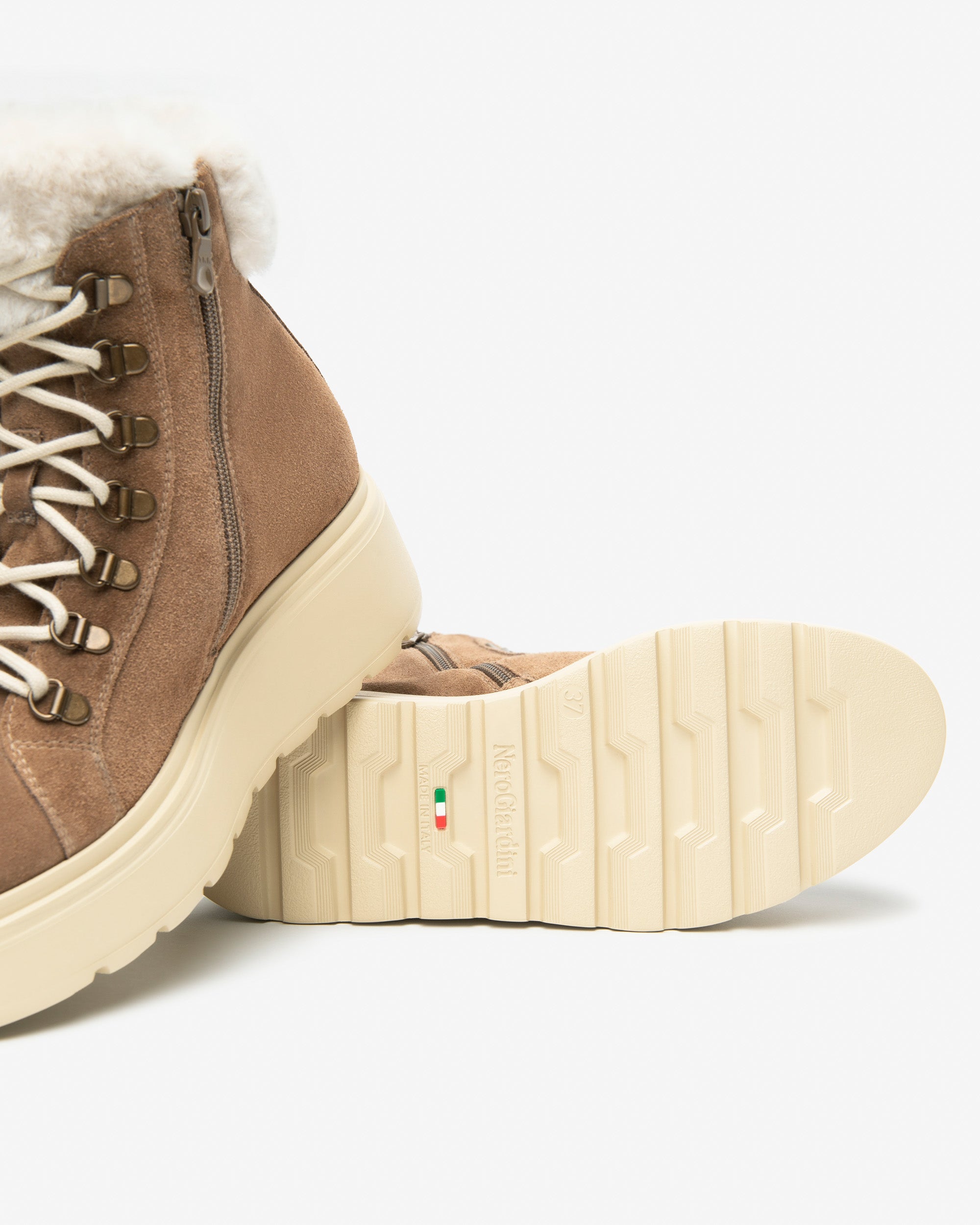 NeroGiardini Bottines Femme Daim Plateforme 55 mm