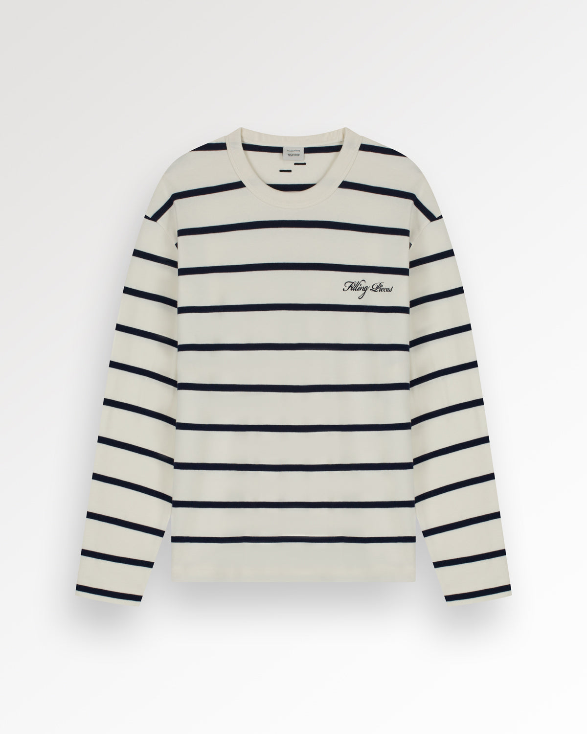 Filling Pieces Longsleeve Striped t-shirt manches longues blanc