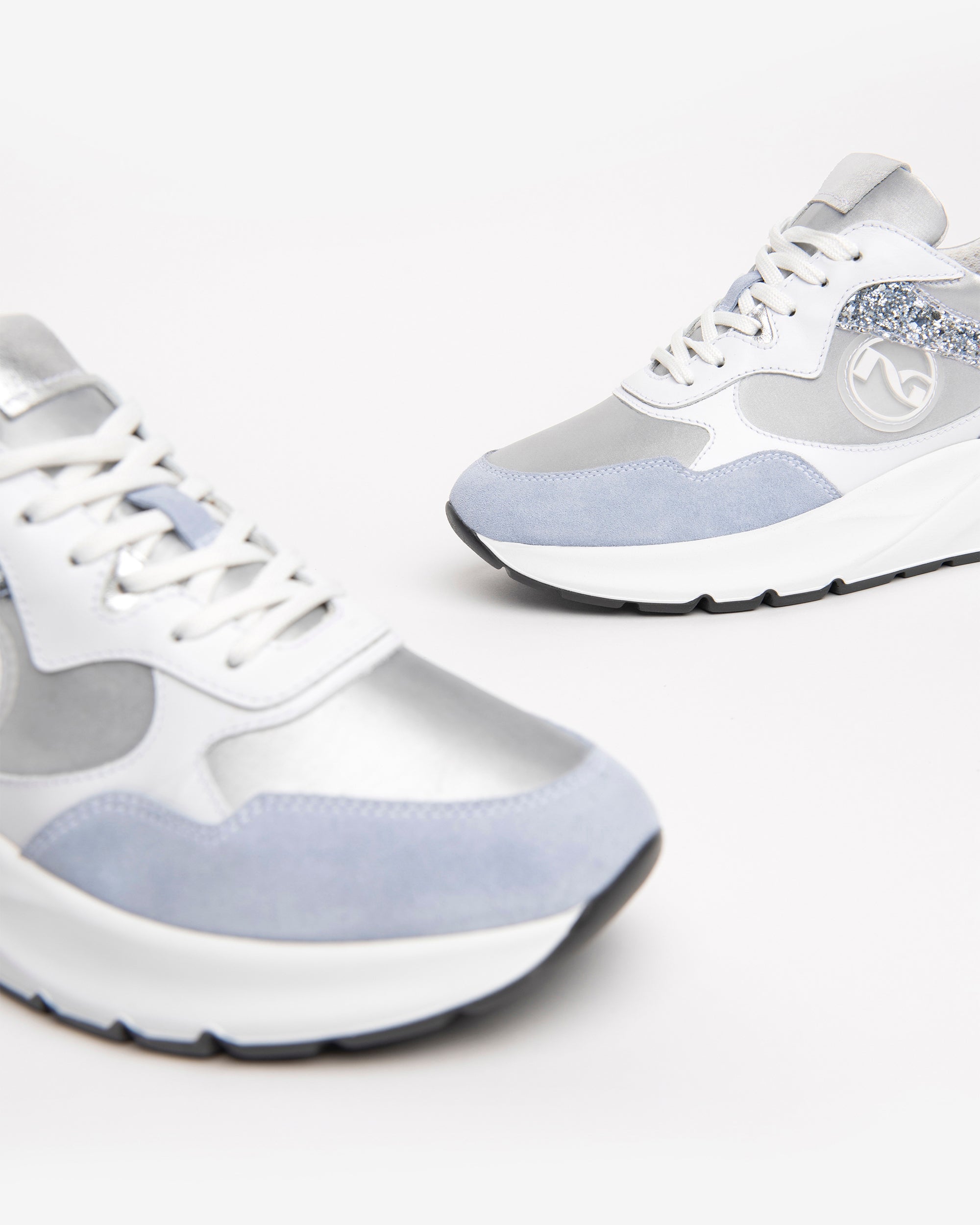 NeroGiardini Sneakers Femme Velours Lamé Logo DryGo 35-41