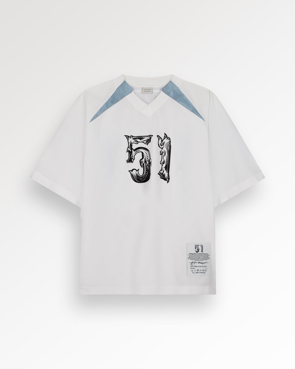Filling Pieces Oversized Football Tee Unite 2026 t-shirt blanc