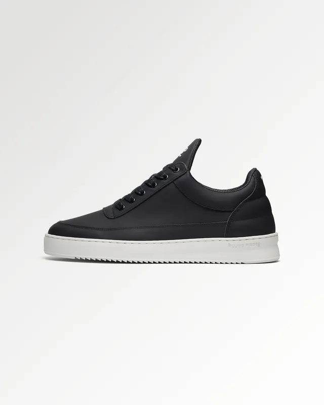 Filling Pieces Low Top sneaker Organic Nappa Black cuir