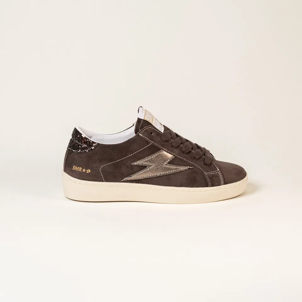 SMR Maya E164 Baskets Marron Bronze Cuir