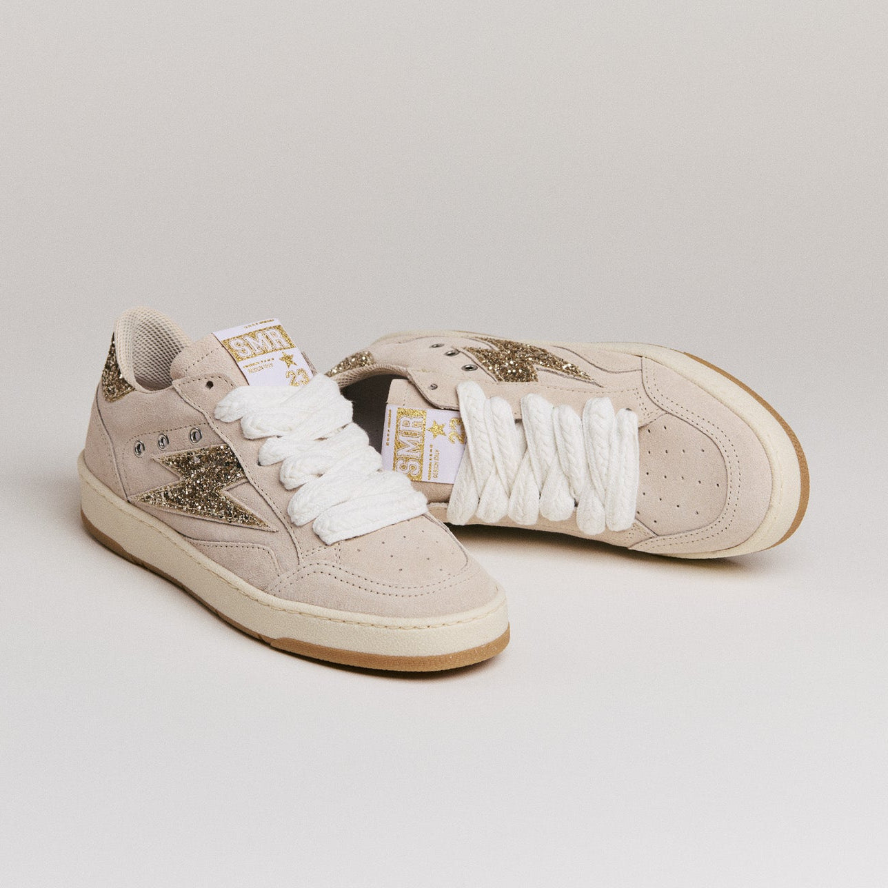 Semerdjian Dany D359 baskets beige daim tissu