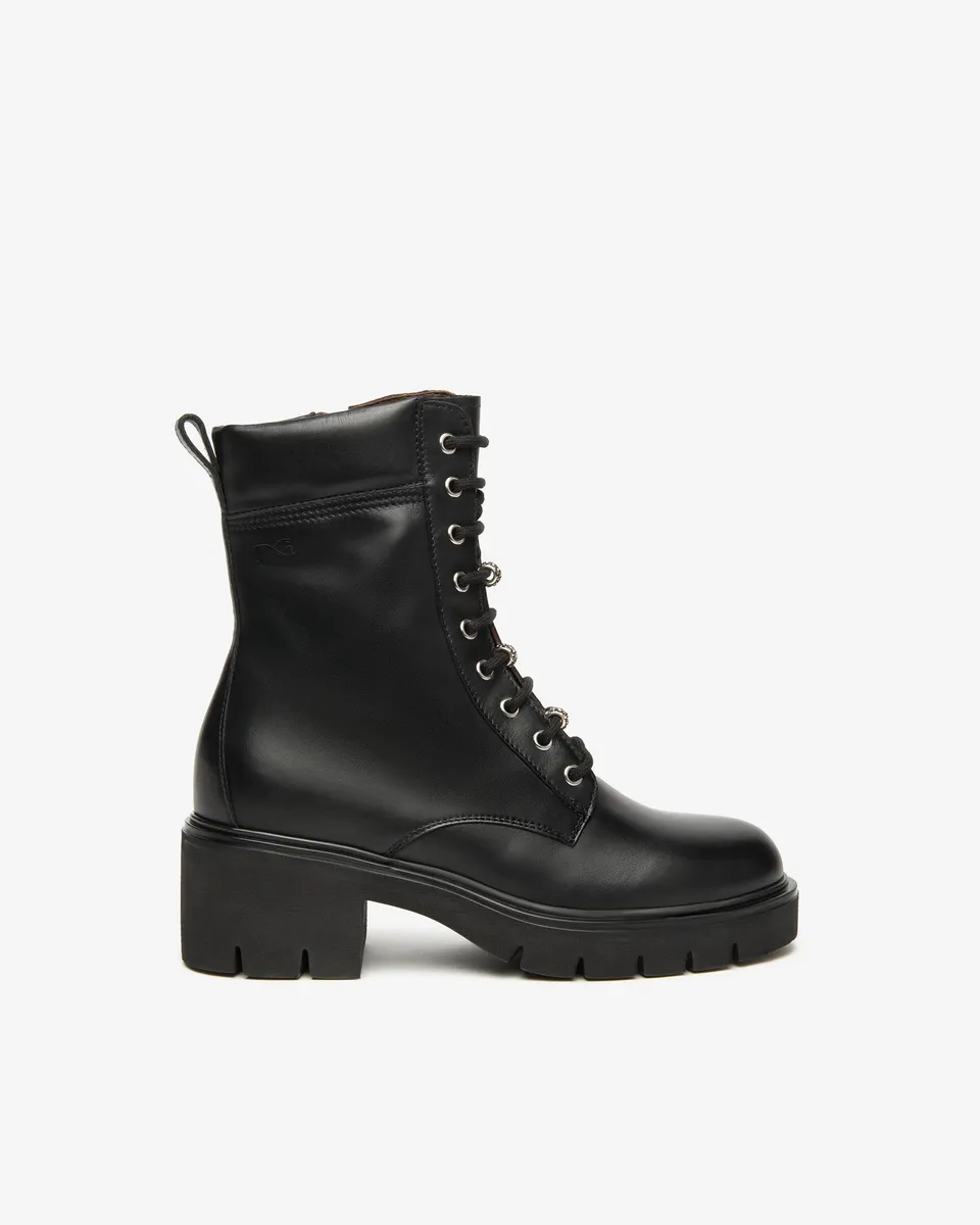 NeroGiardini Bottines Motardes Femme Cuir