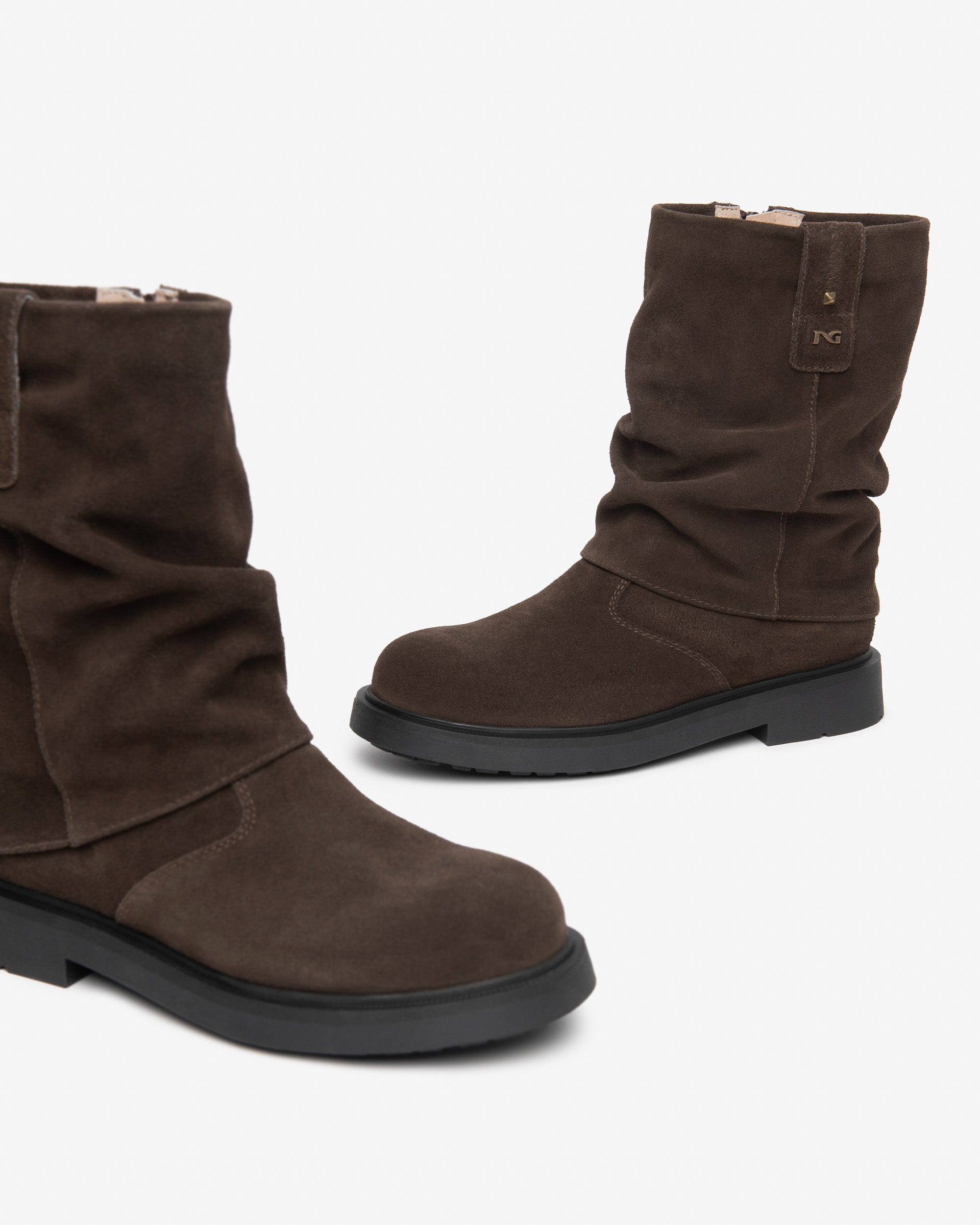 NeroGiardini Bottes Teen Fille Daim Bottes Hiver
