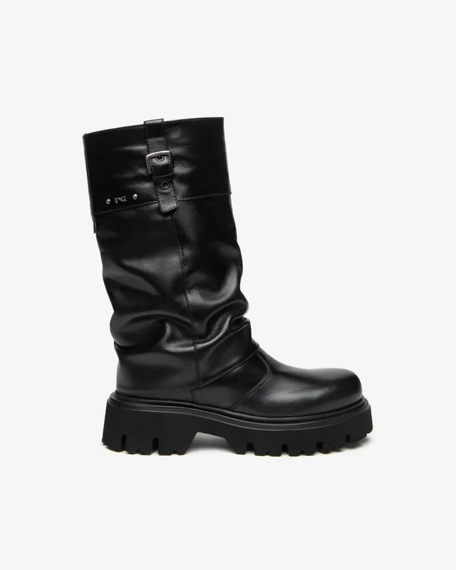 NeroGiardini Bottes Femme Cuir Pointure 38 Talon Bloc 55 mm