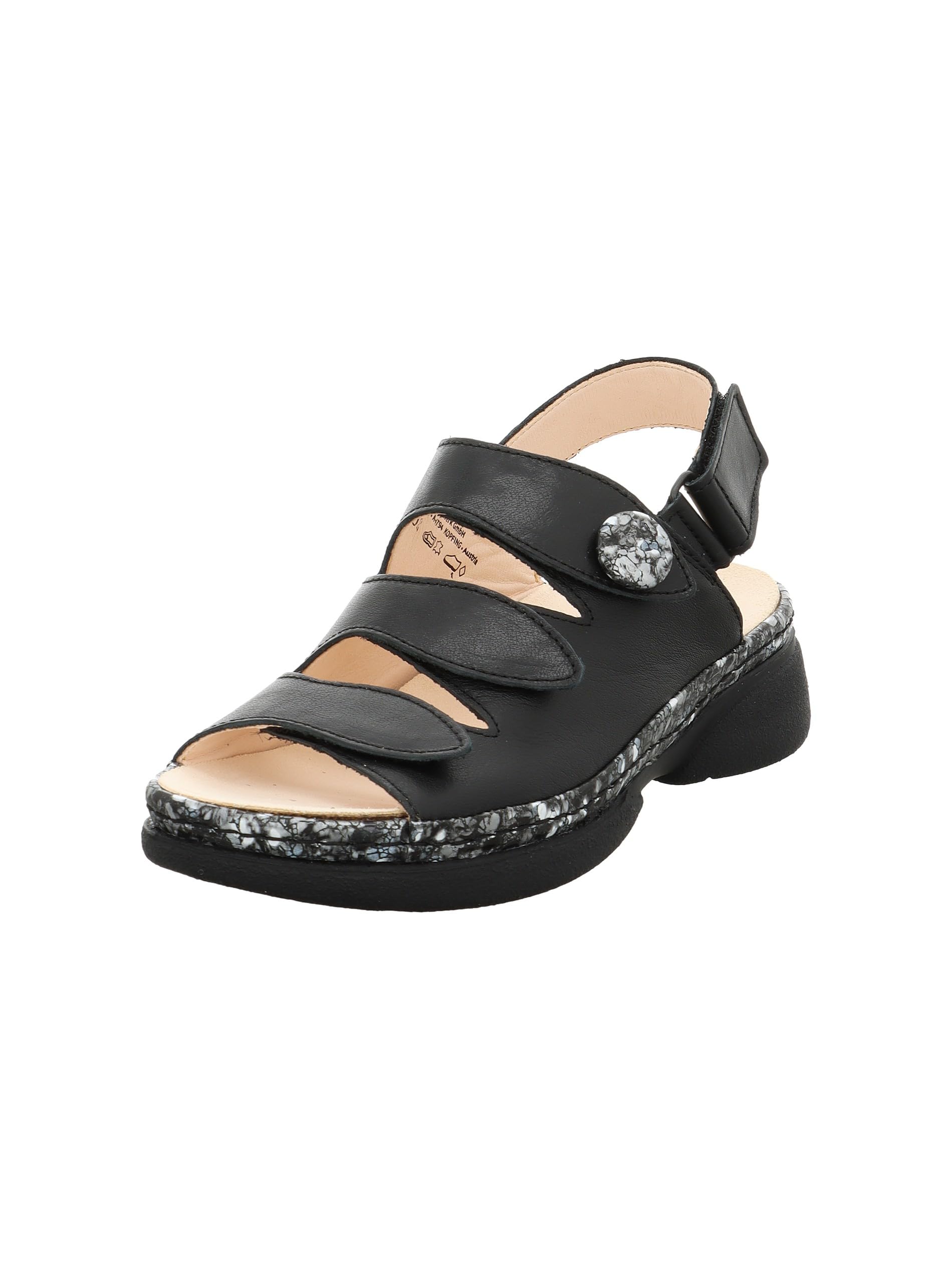 Think Cambio sandale cuir cherry kombi confort