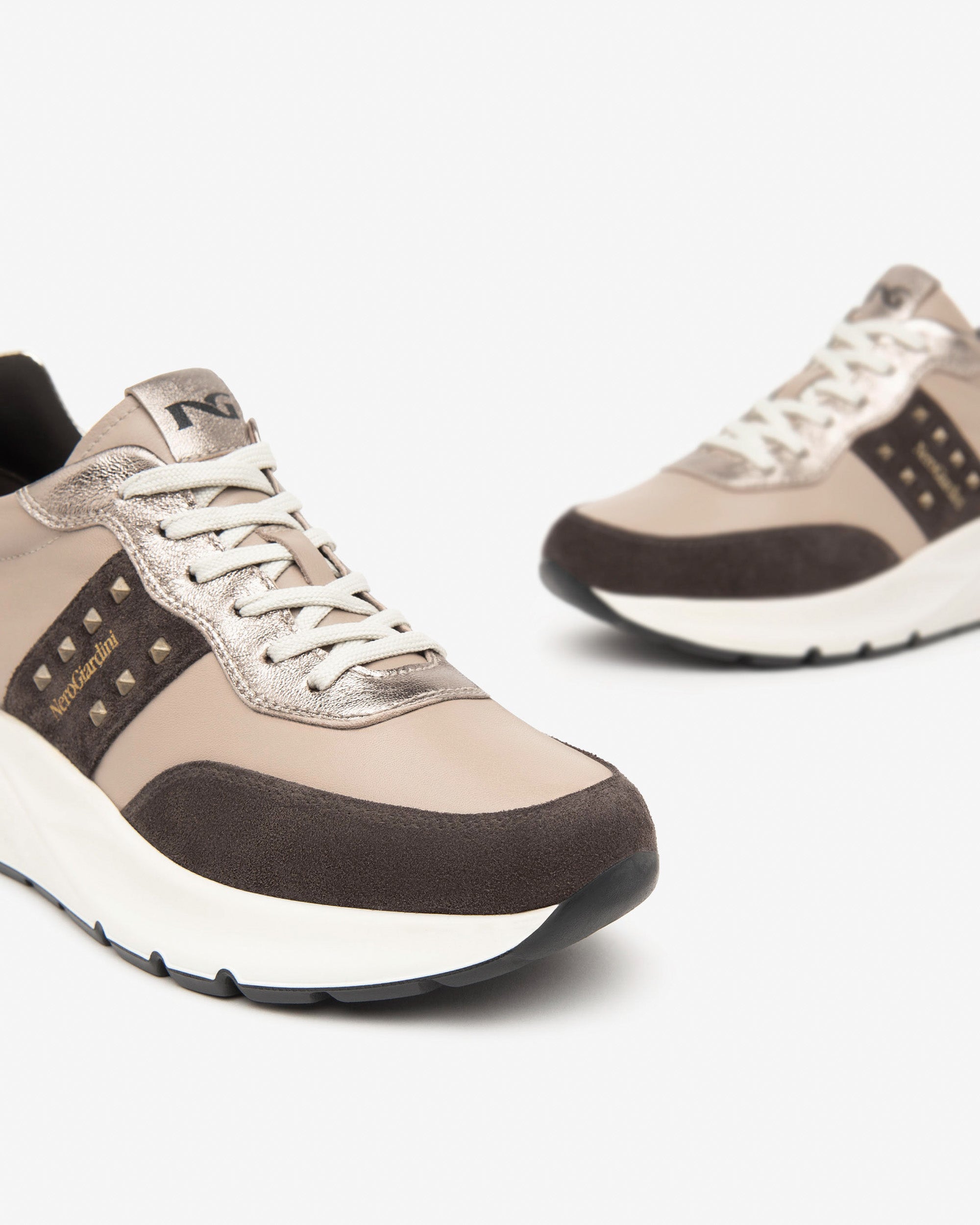 NeroGiardini Sneakers Femme Cuir Velours DryGo Ville
