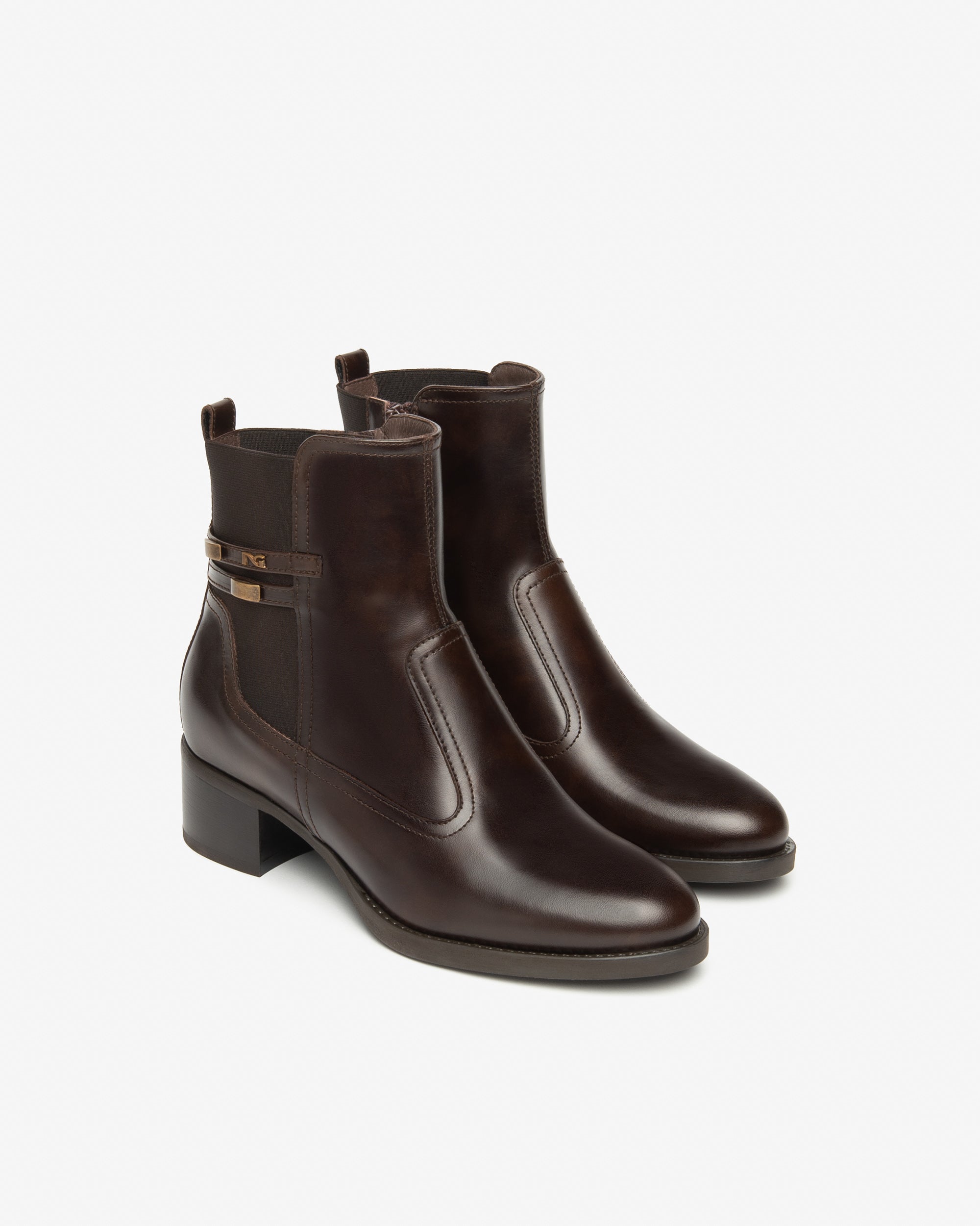 Nerogiardini Bottines Femme Cuir Talon 40 mm