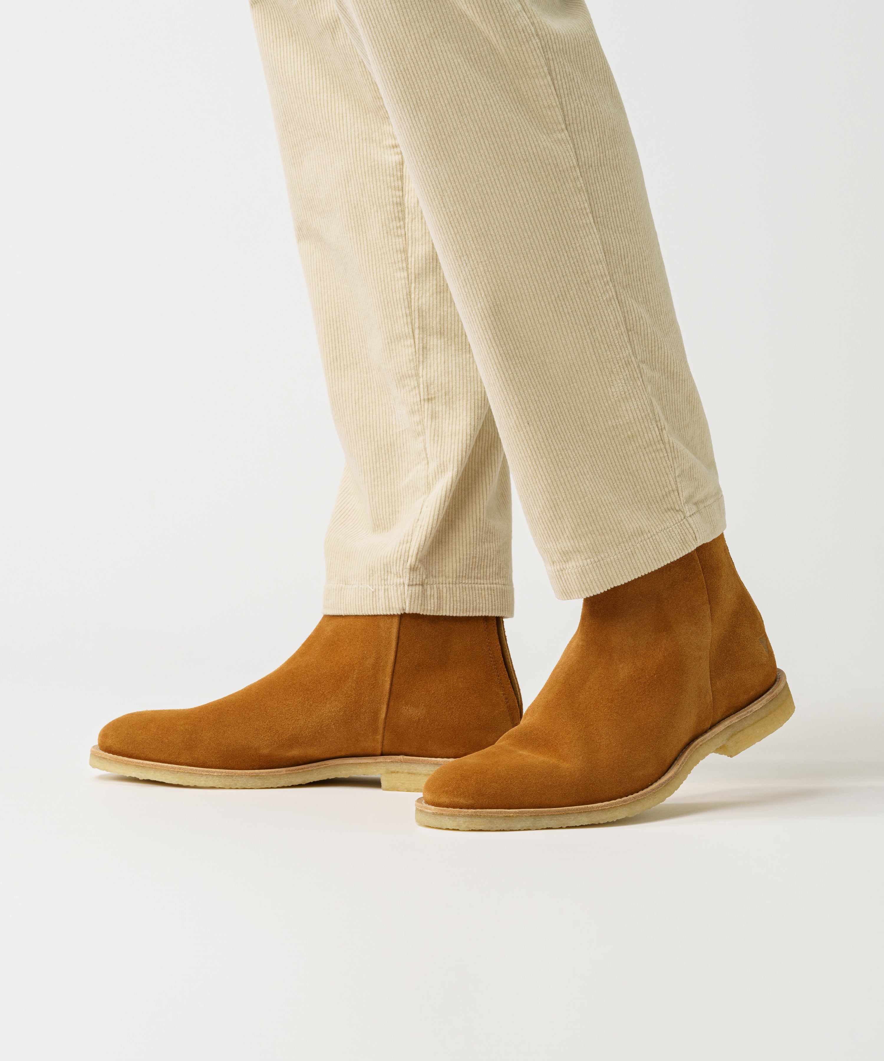 JAK Villa bottines suède camel 43 zip unisexe