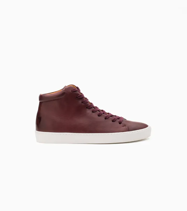 JAK Royal Hi sneakers cuir bordeaux semelle gomme