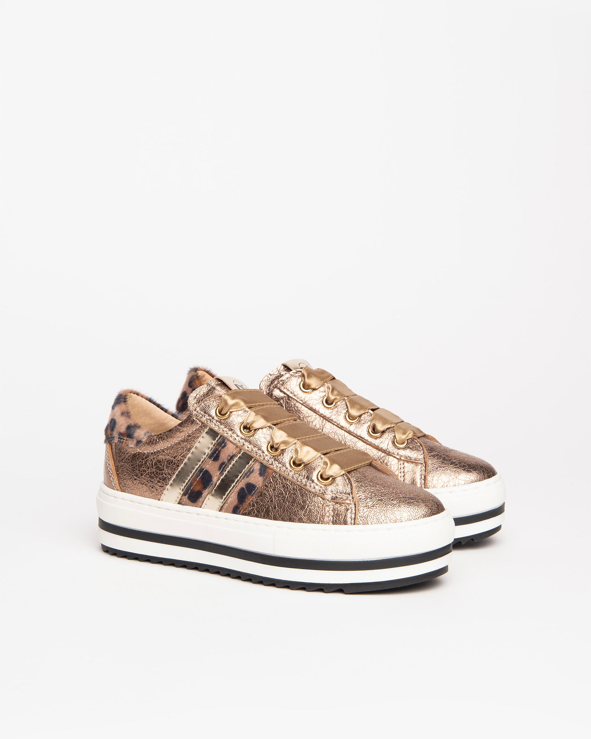 NeroGiardini Sneakers Fille Vernis Lacets Satin 31-39