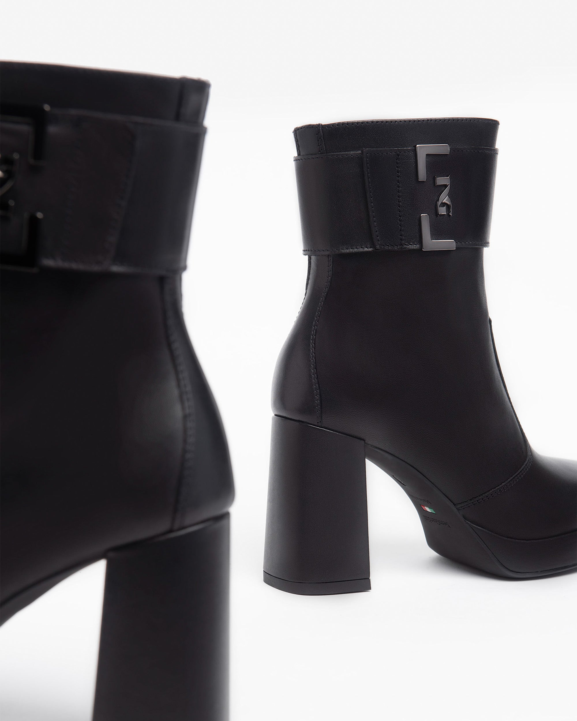 NeroGiardini Bottines Femme en Cuir Automne-Hiver Confort