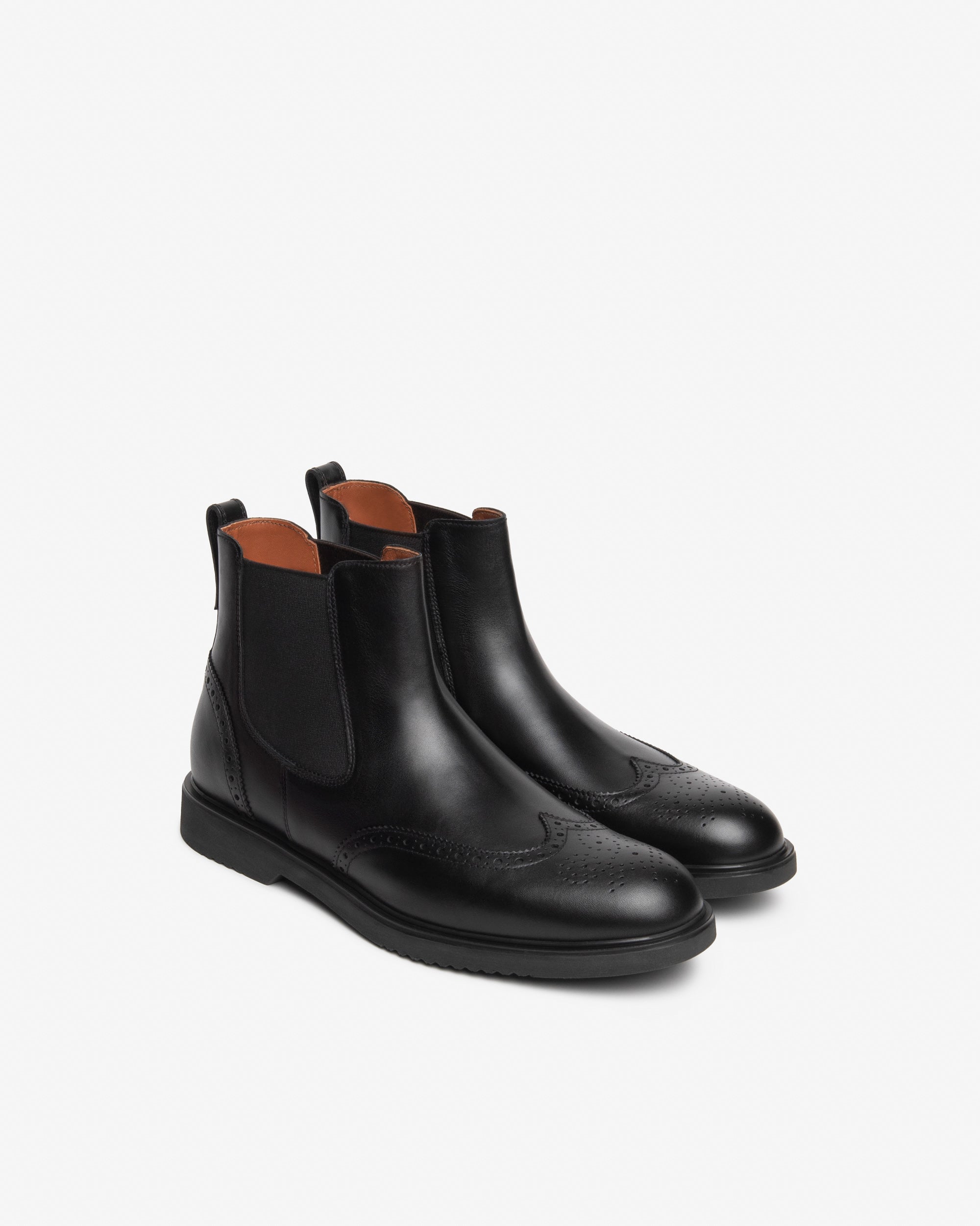 Nerogiardini Bottines Chelsea boots homme cuir brogue