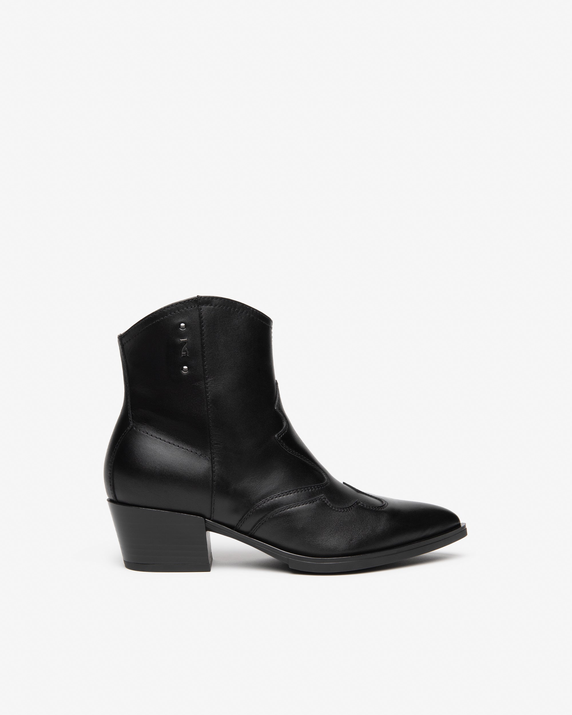NeroGiardini Bottines Femme en Cuir Western Talon 50 mm