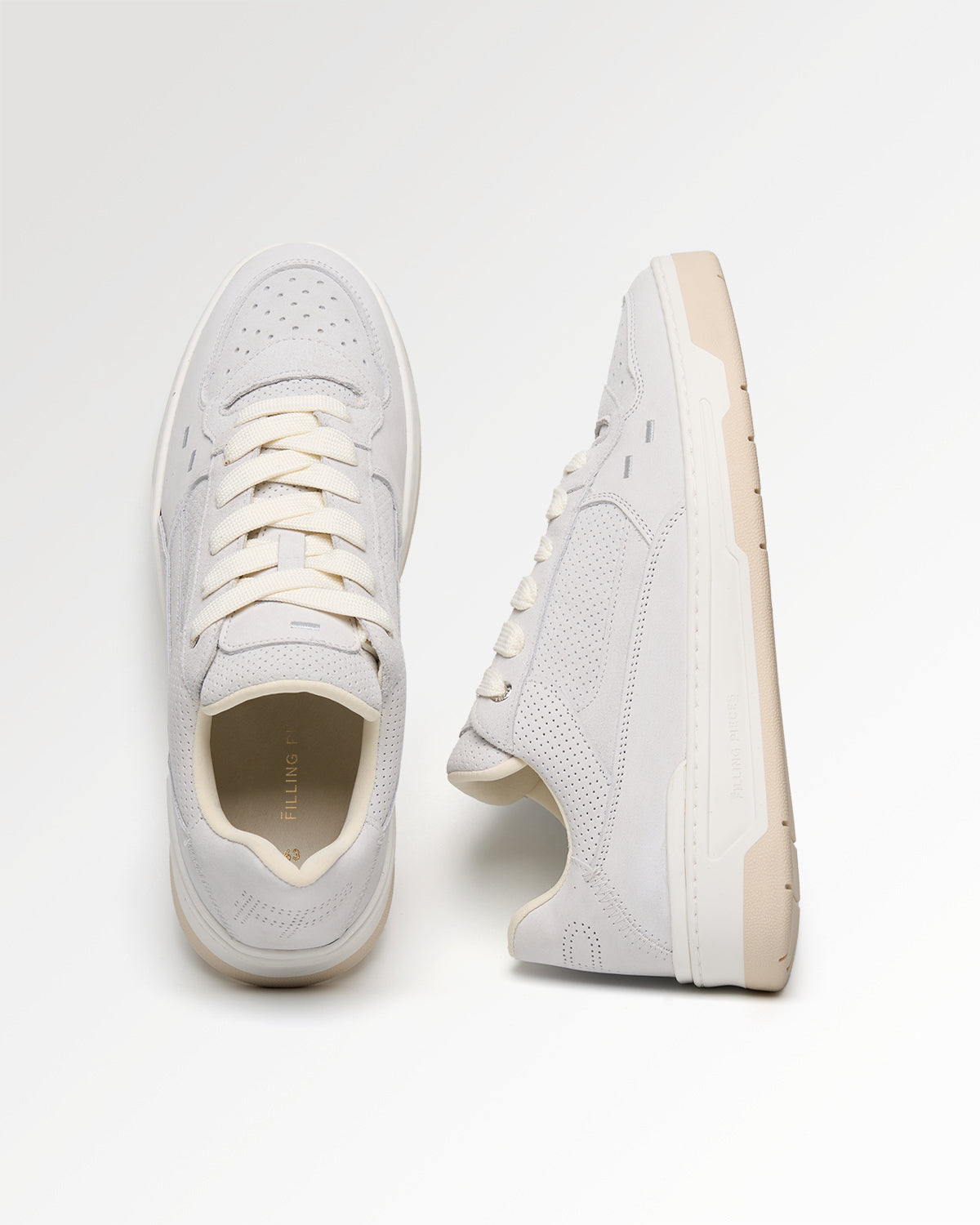 Filling Pieces Cruiser Suede sneakers White nubuck confort