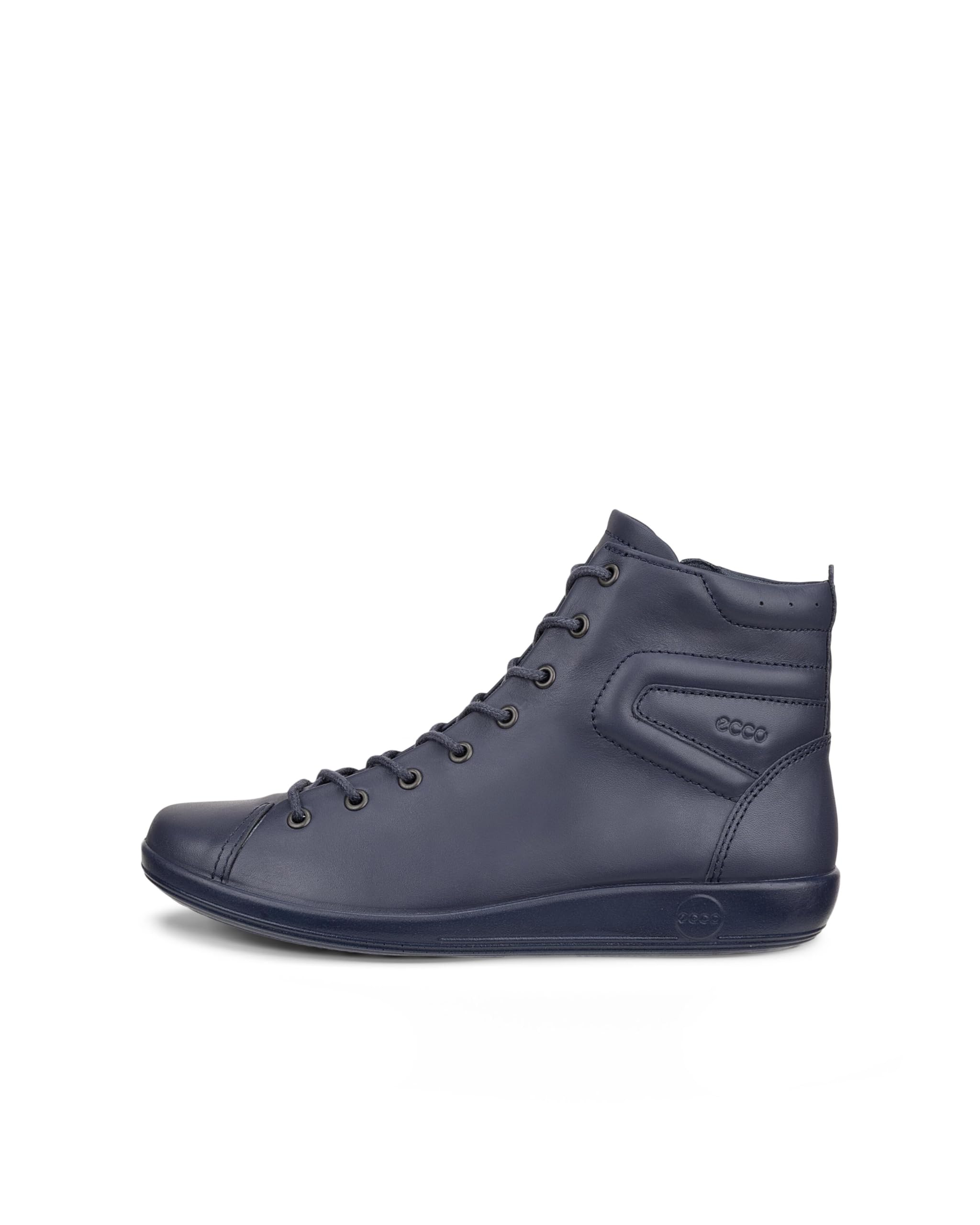 ECCO Soft 7 Baskets Hautes Femme Cuir Noir