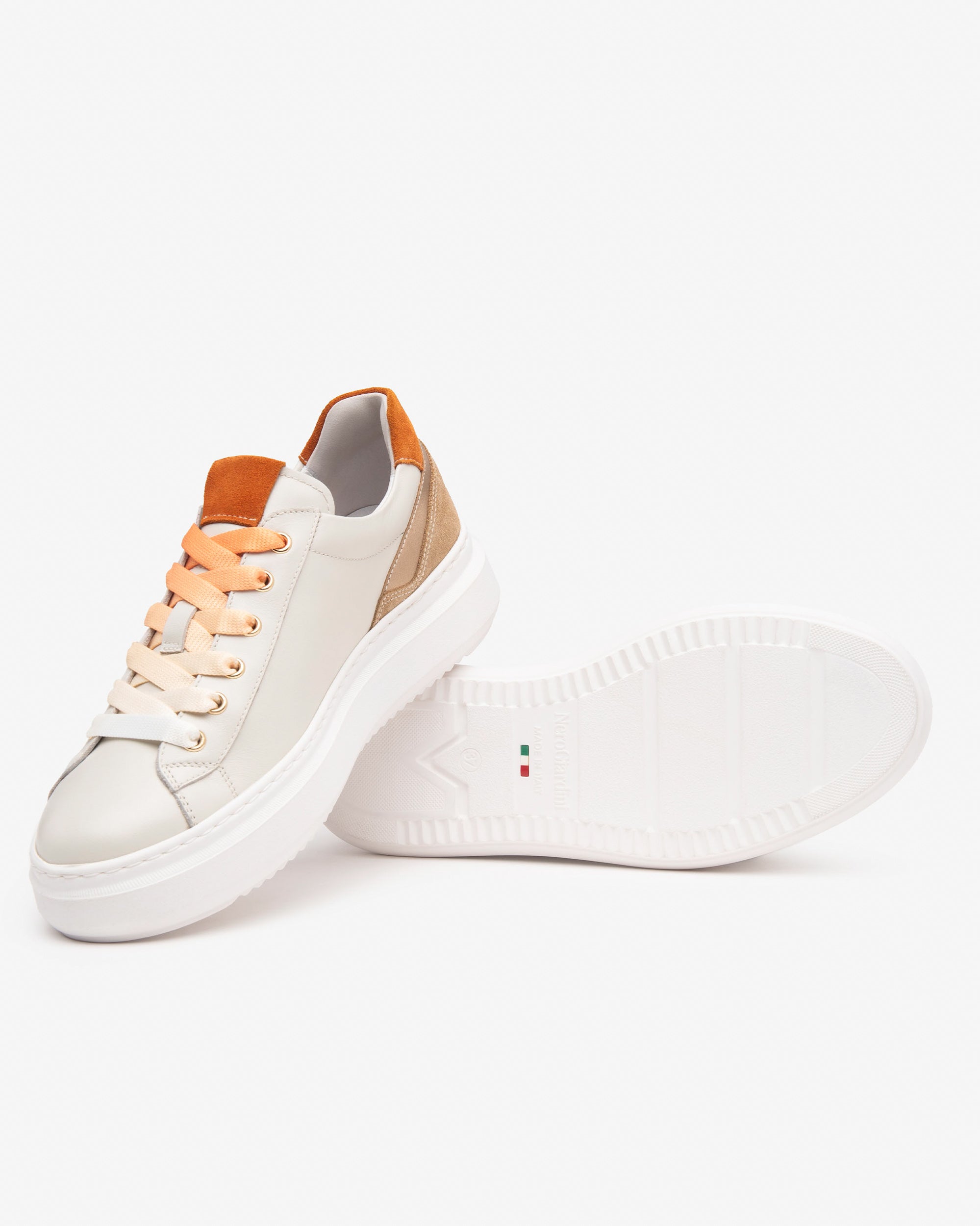 Nerogiardini Sneakers cuir velours femme Made in Italy