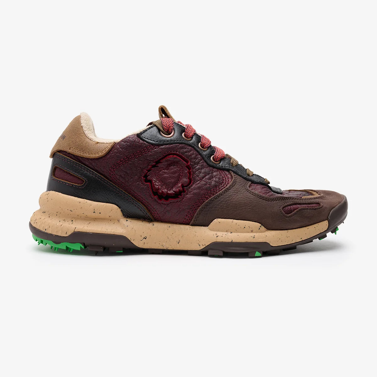 Satorisan Chacrona Pull Up Mahogany Red baskets cuir homme