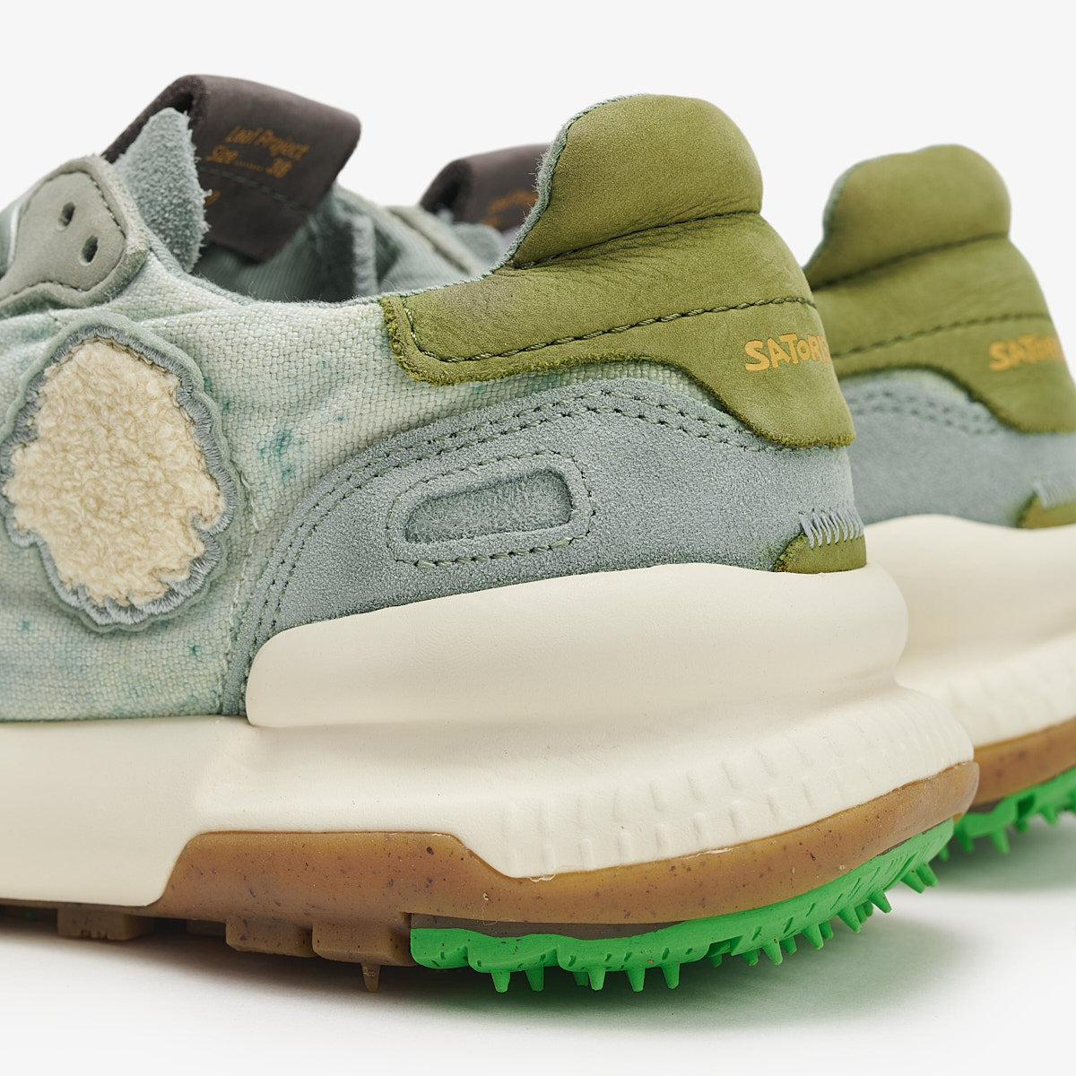 Satorisan Chacrona Linen baskets Camo Milky Jade 38