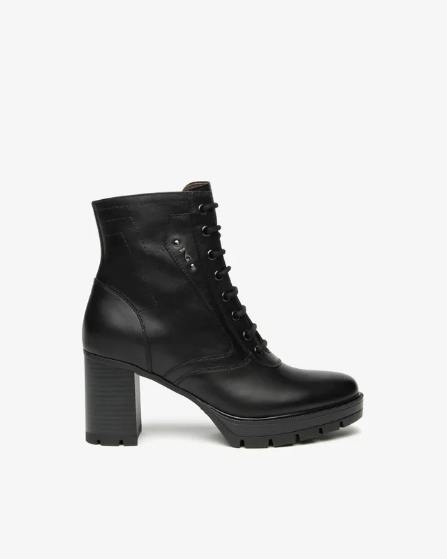 NeroGiardini Bottines Femme en Cuir confort hiver