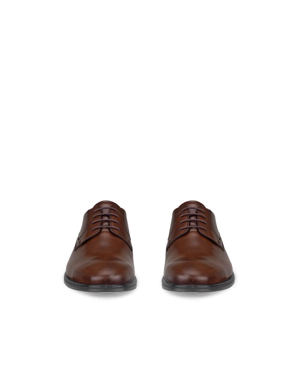 ECCO Derby Homme Cuir Noir 43 EU Confort Ville