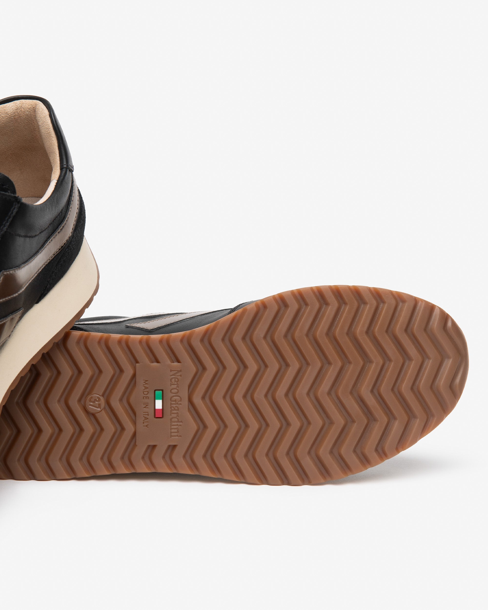 Nerogiardini Sneakers Femme Cuir Velours Technique - Cuir