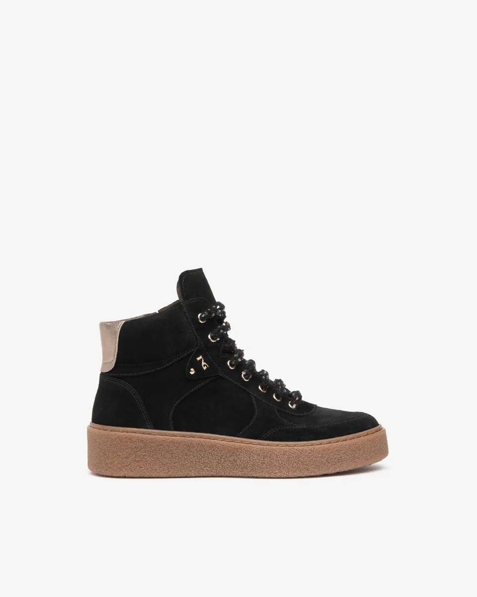 Nerogiardini Sneakers Baskets Femme Daim Plateforme 45 mm