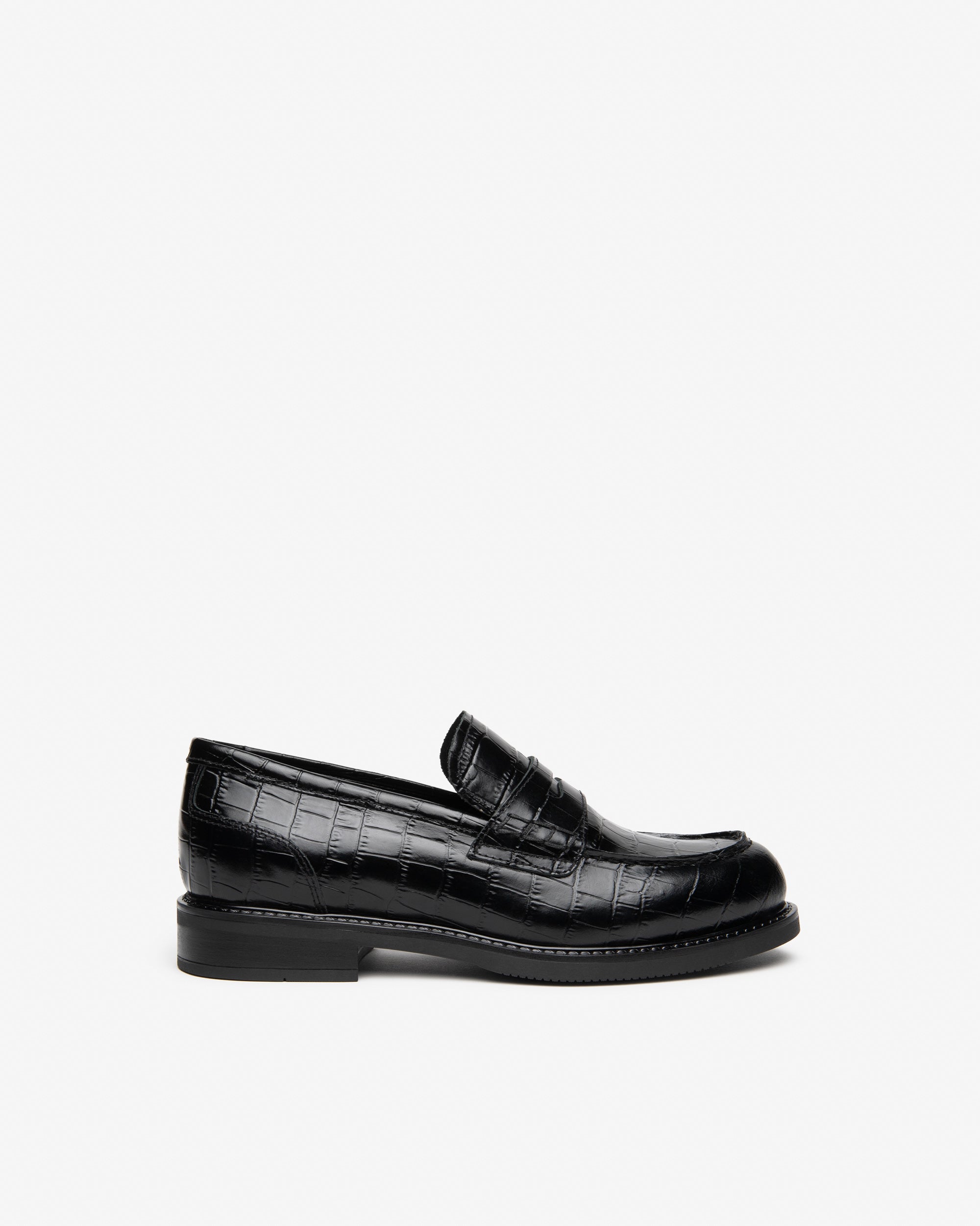 NeroGiardini Mocassins Femme Cuir Effet Crocodile