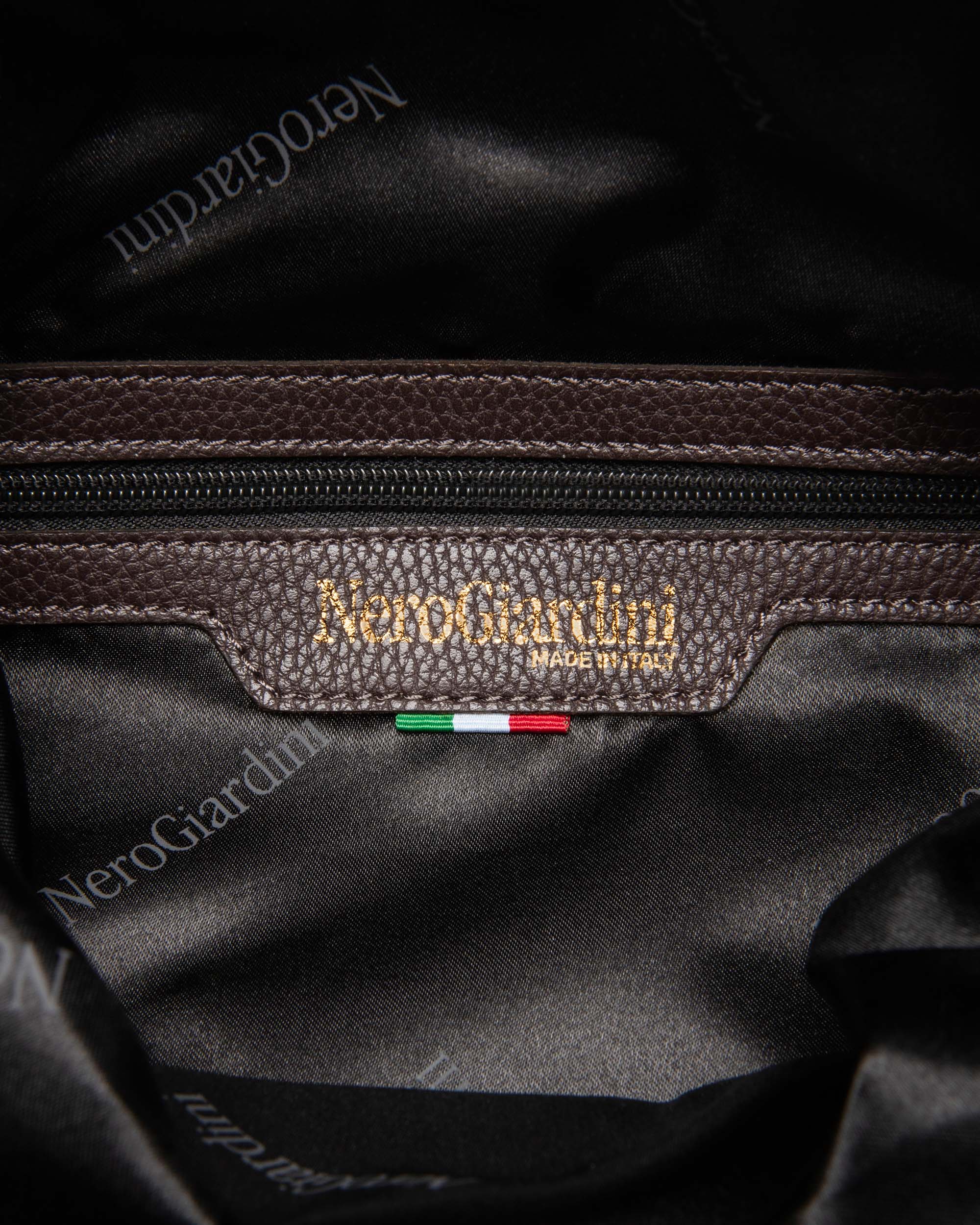 NeroGiardini Sacs Sac à Dos Homme Cuir Grainé PZ