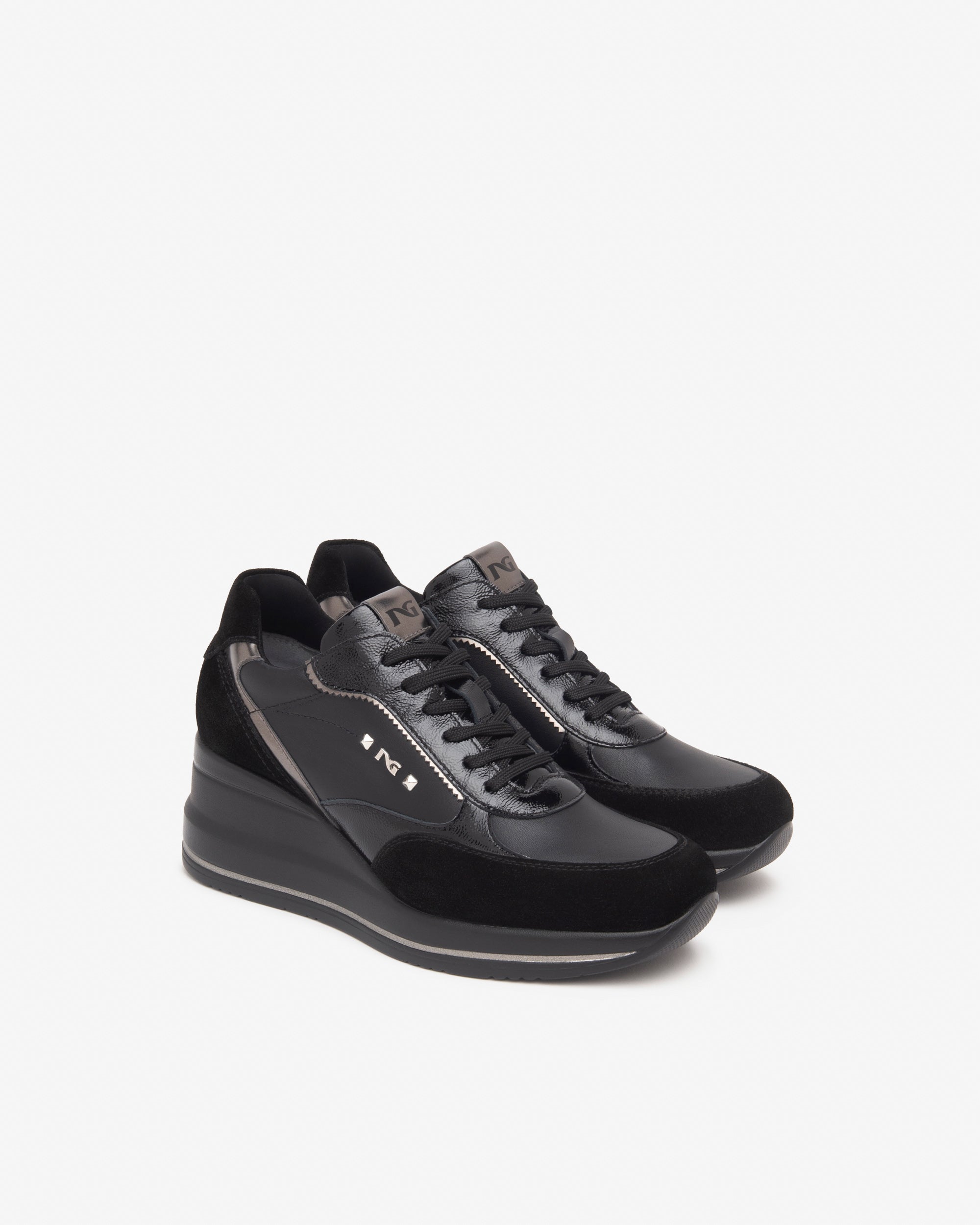 NeroGiardini Sneakers Femme Velours Vernis 38 Comfy
