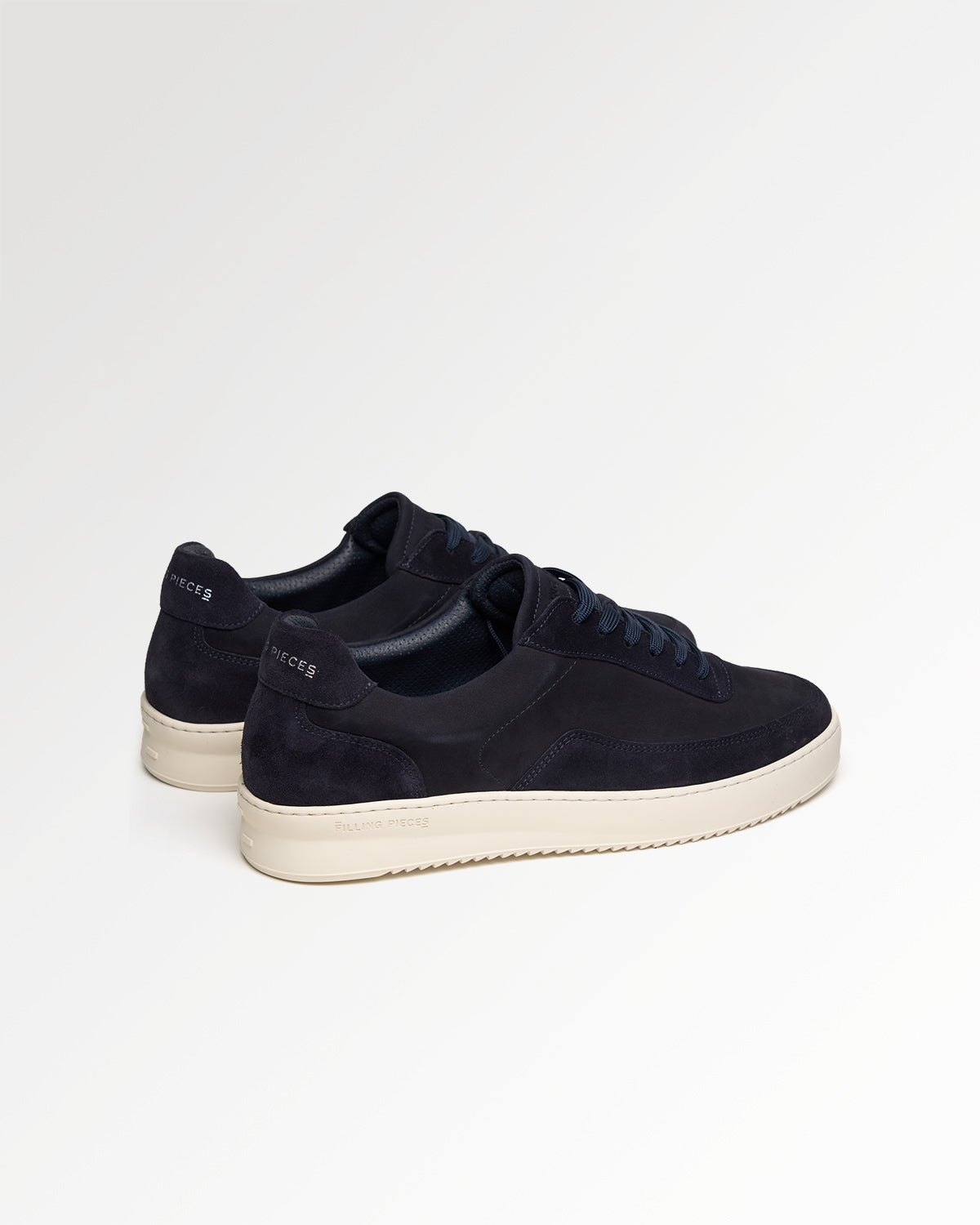 Filling Pieces Mondo Suede Grain sneakers cuir bleu marine Navy