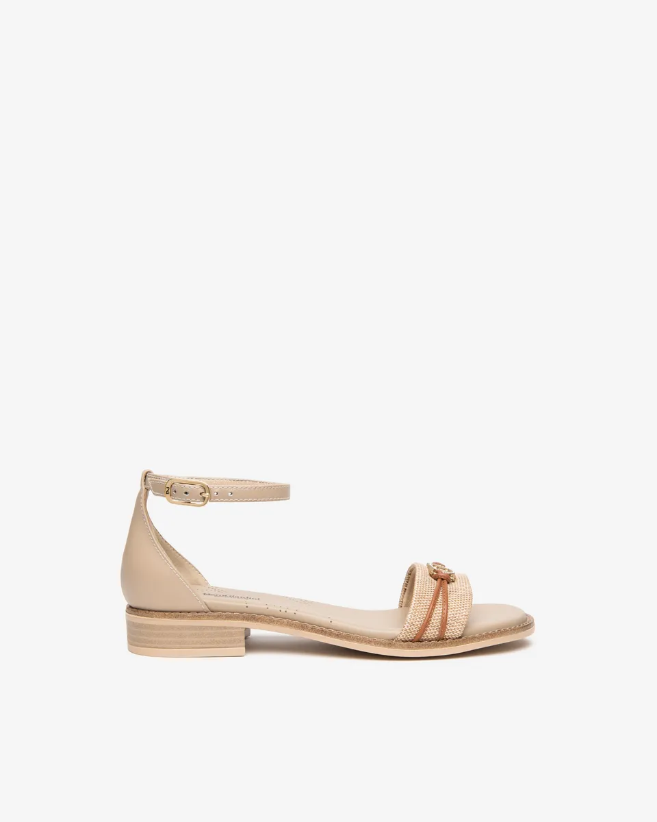 NeroGiardini Sandales Femme Cuir et Toile 35-41 Confort