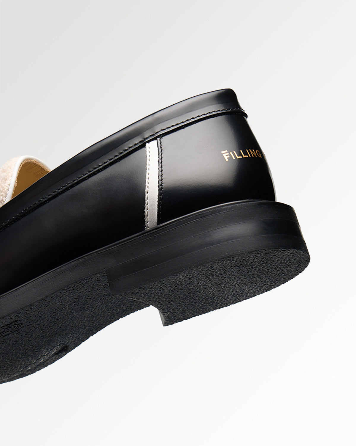Filling Pieces Loafer Chess Mocassin cuir noir