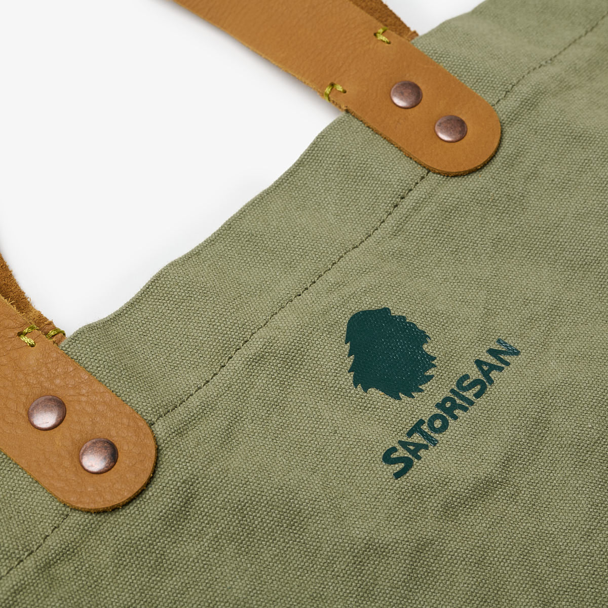 Satorisan Gaia tote bag Marshland M anses cuir