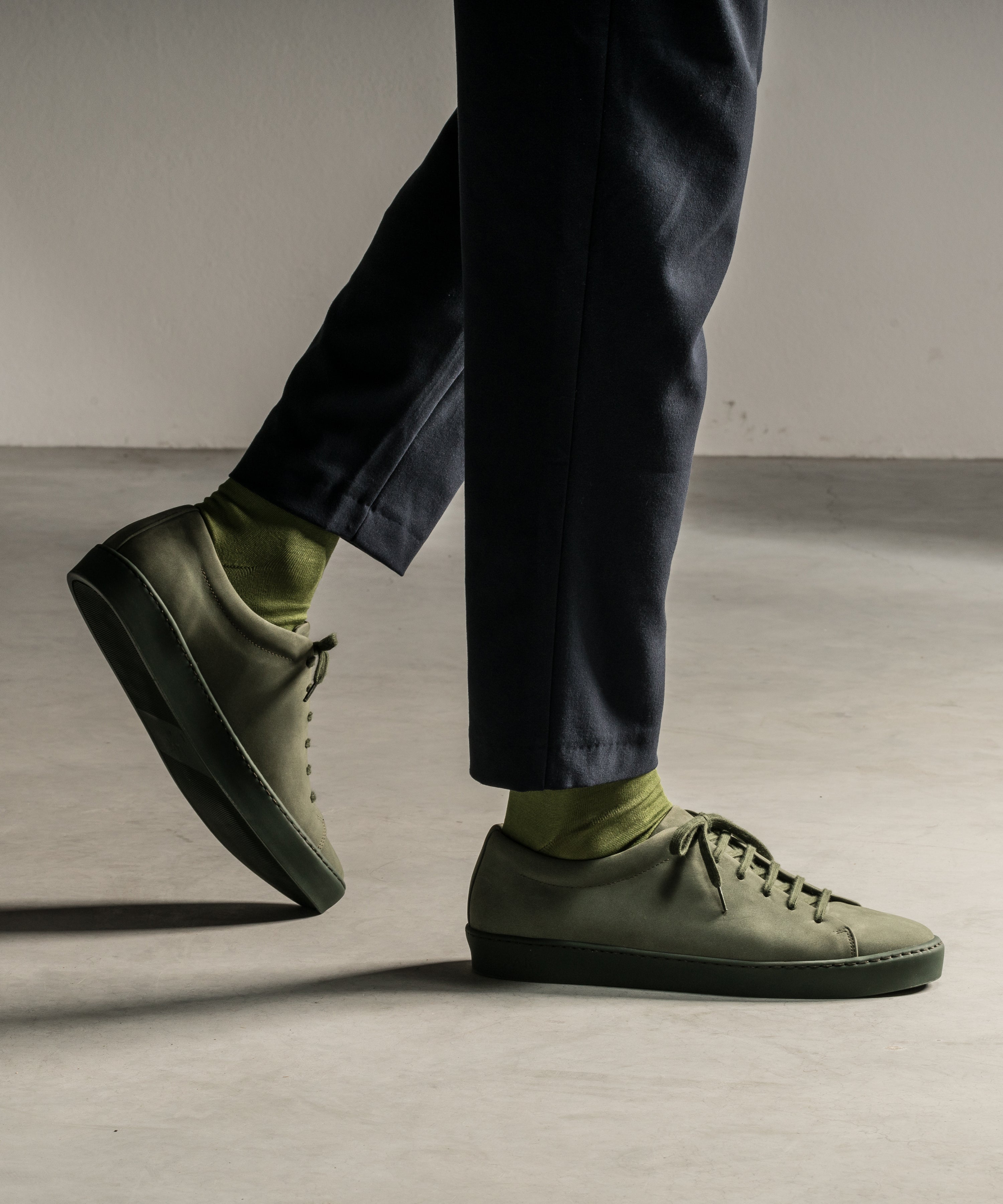JAK Royal Nubuck Bottle baskets nubuck vert