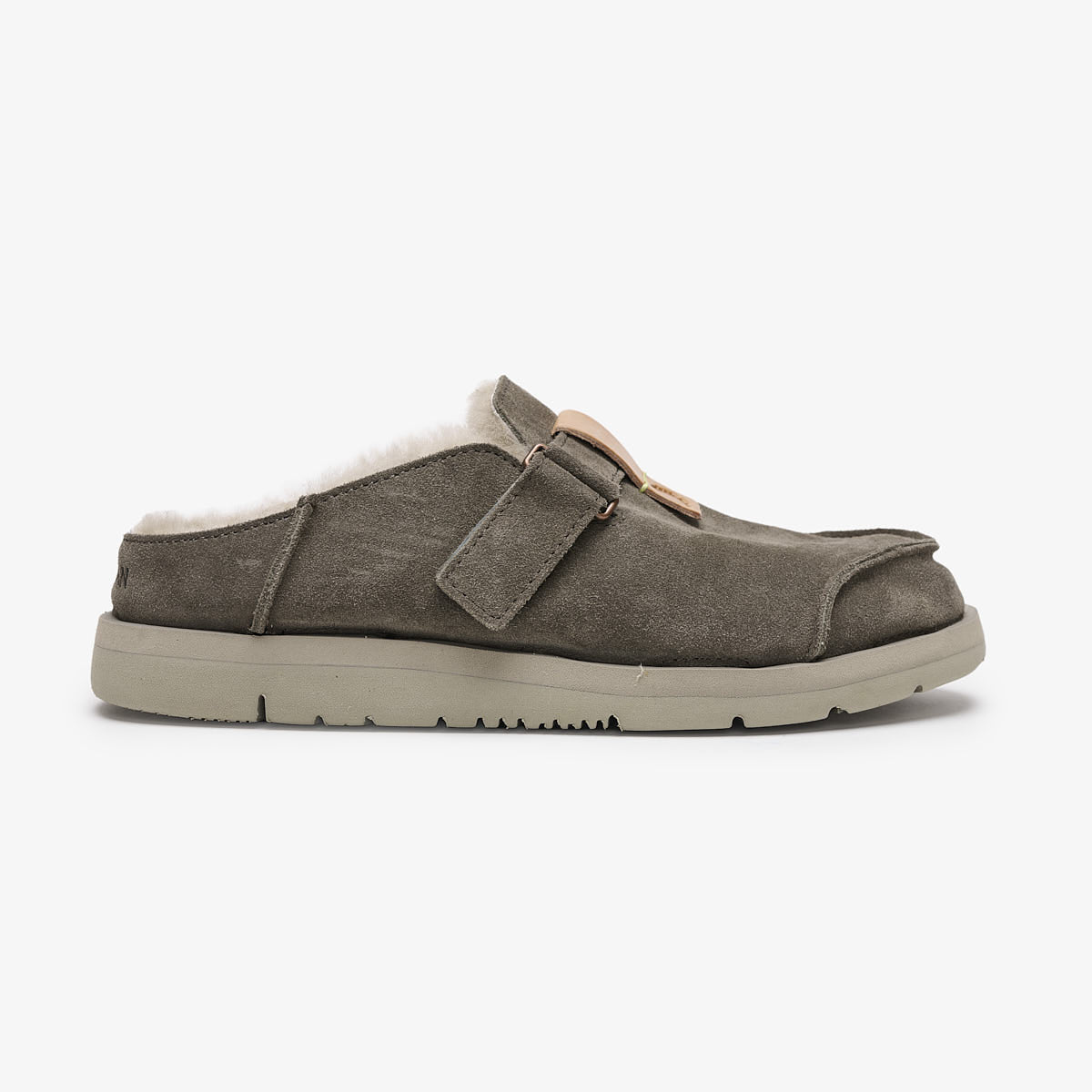 Satorisan Uwabaki Clog Suede Sabots Deep Khaki Mixte Léger