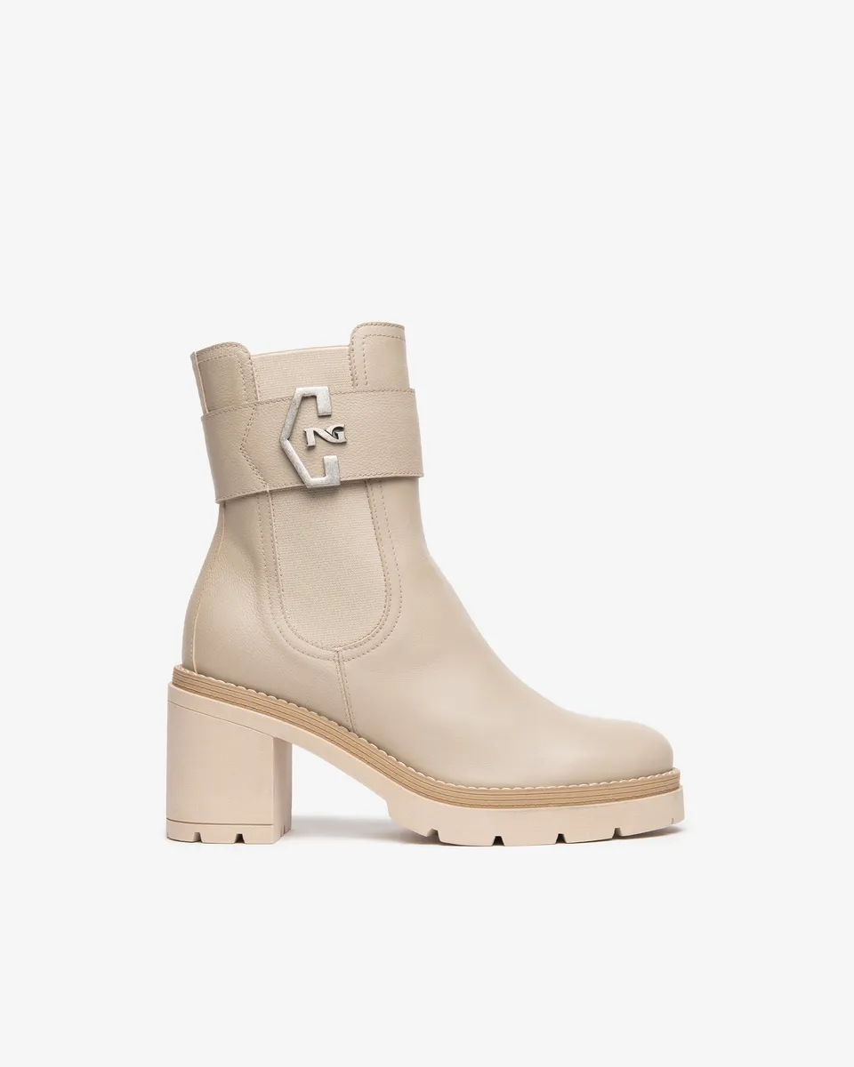 NeroGiardini Bottines Chelsea Femme Cuir Hiver