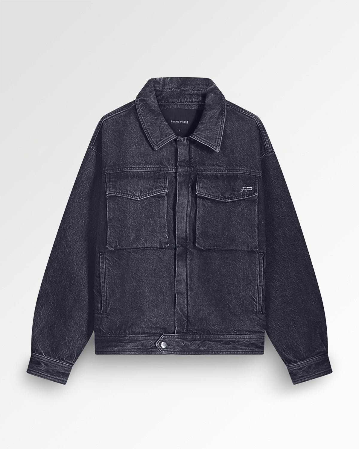 Filling Pieces Denim Jacket Washed Black veste jean noir coton