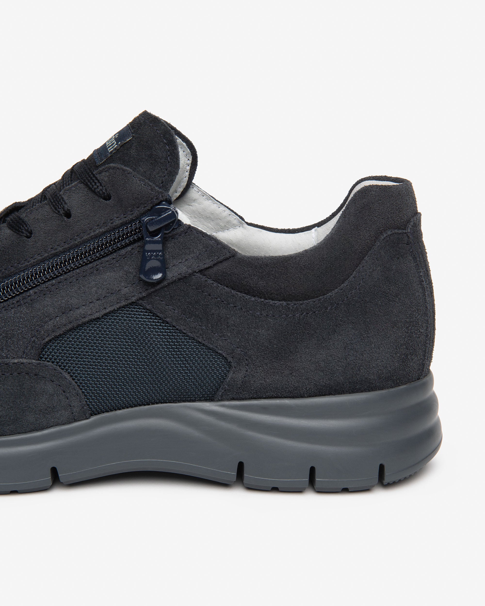 NeroGiardini Sneakers Homme Daim Toile Zip Confort