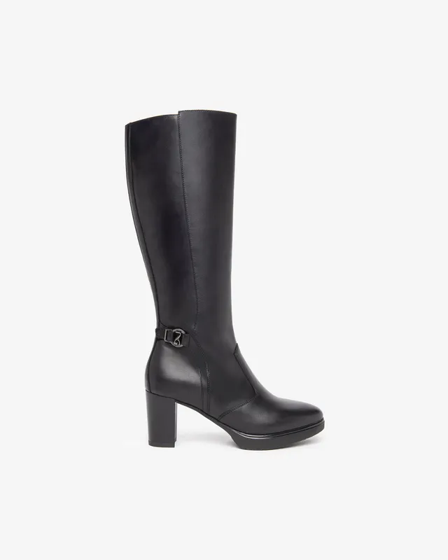 NeroGiardini Bottes femme cuir détails métalliques