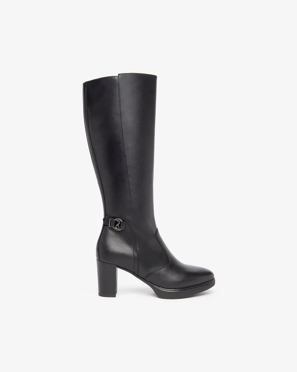 NeroGiardini Bottes femme cuir détails métalliques
