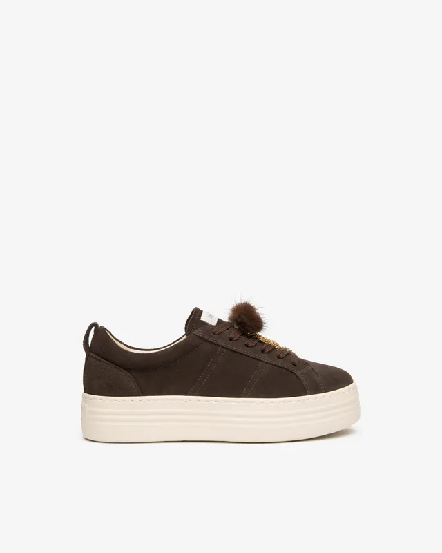 NeroGiardini Sneakers Femme Daim Plateforme 40 mm