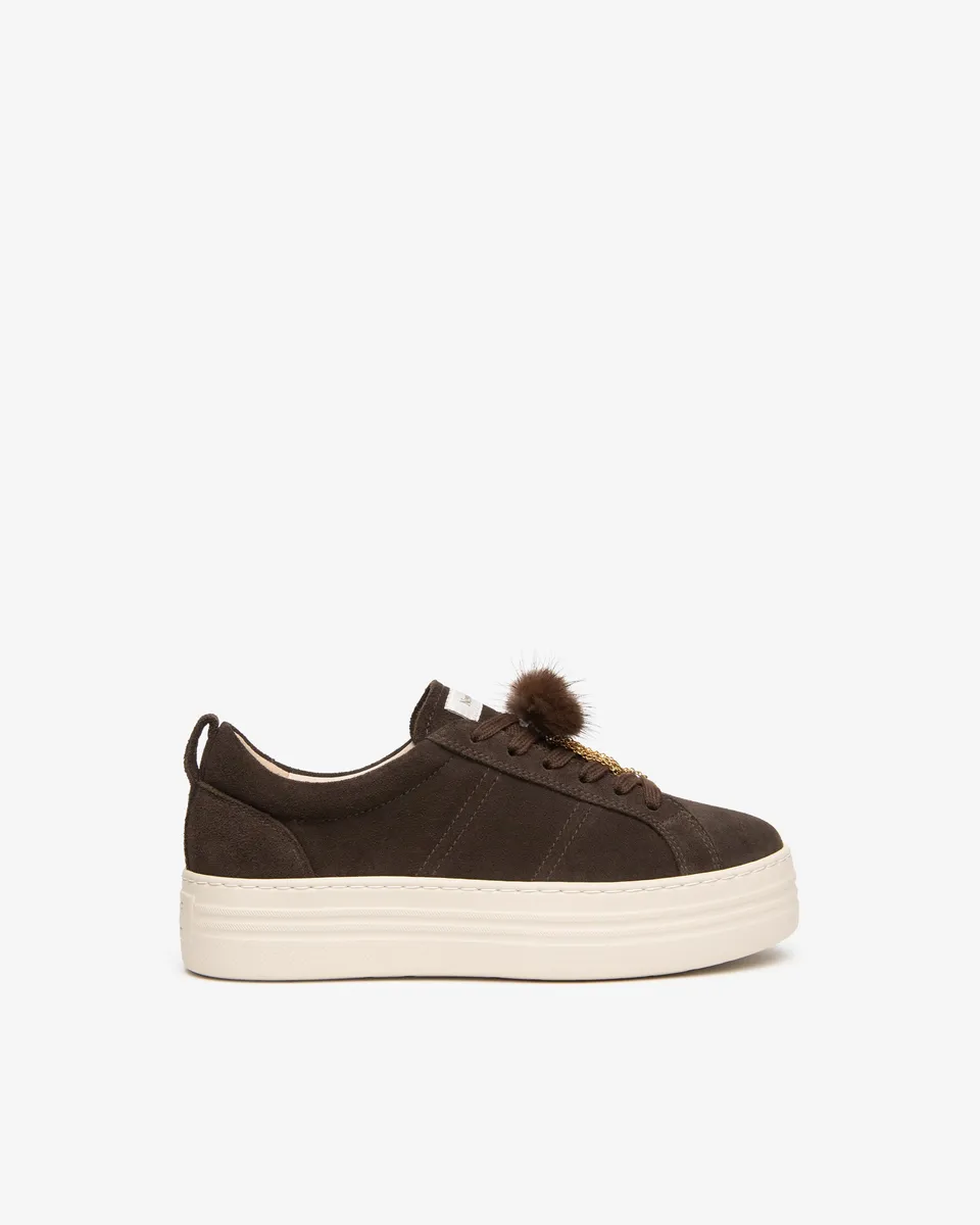 NeroGiardini Sneakers Femme Daim Plateforme 40 mm