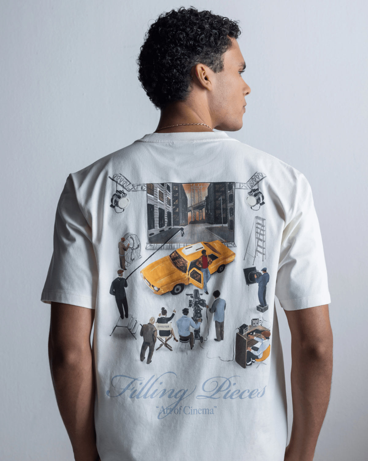 Filling Pieces T-Shirt Film Set tee-shirt blanc cassé coton bio