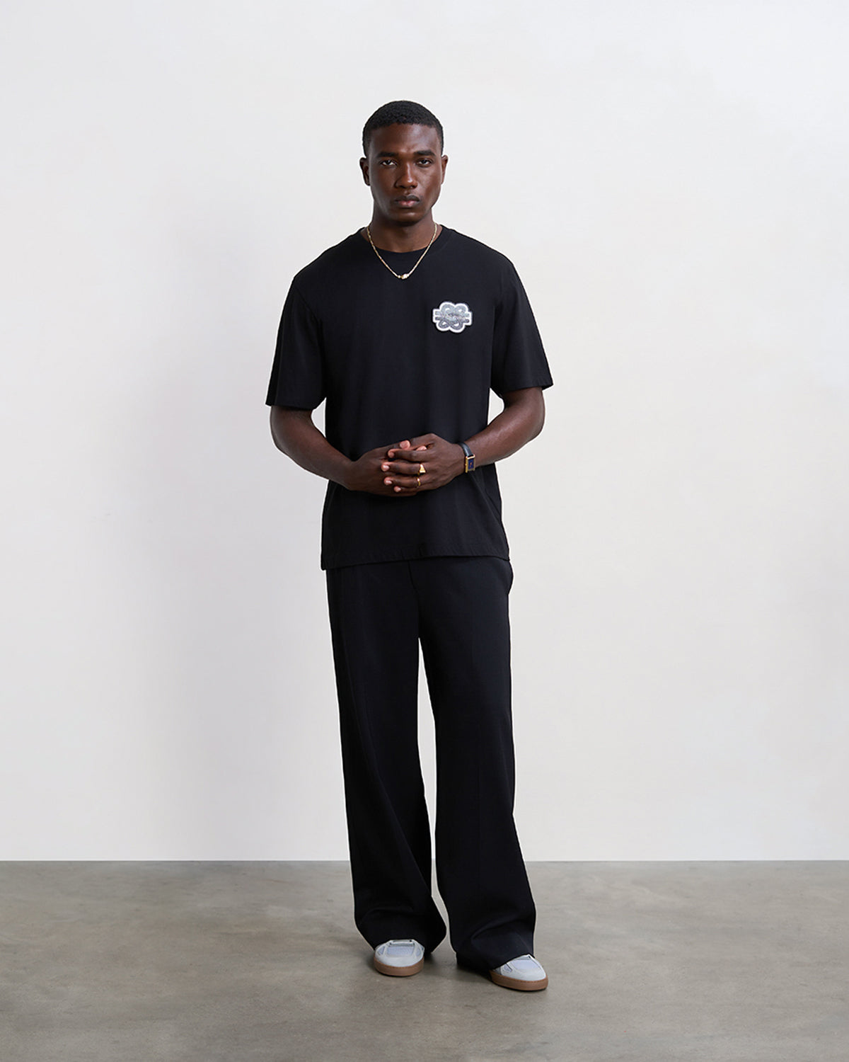 Filling Pieces Gowtu Tonal t-shirt Black coton bio unisexe