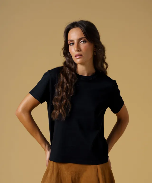 JAK T-Shirt 01 t-shirt femme noir coton bio