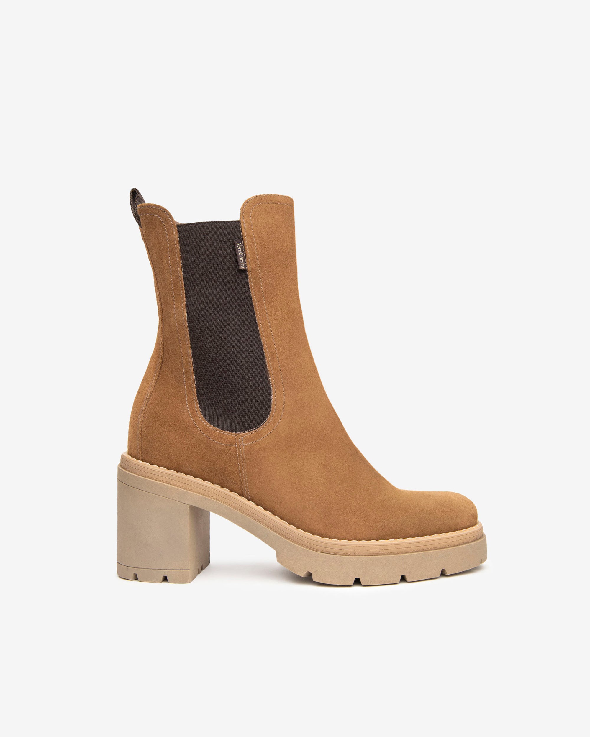 NeroGiardini Bottines Chelsea Cuir Femme Automne Hiver