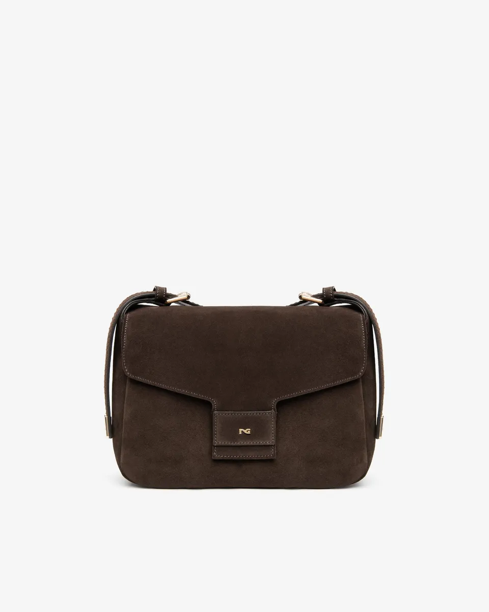 NeroGiardini Sacs sac épaule femme daim doré