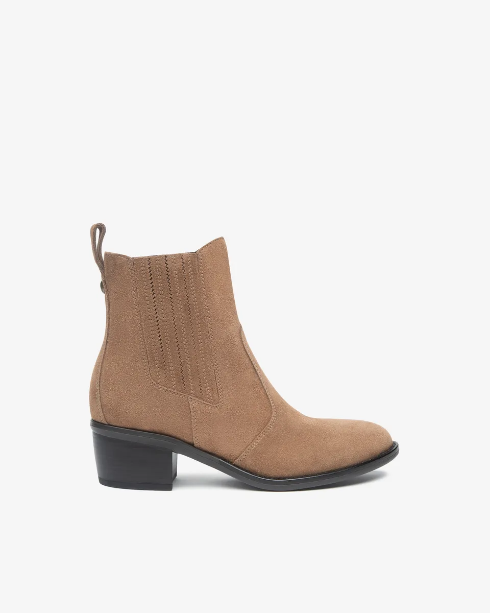 NeroGiardini Bottines Chelsea Femme Cuir Velours